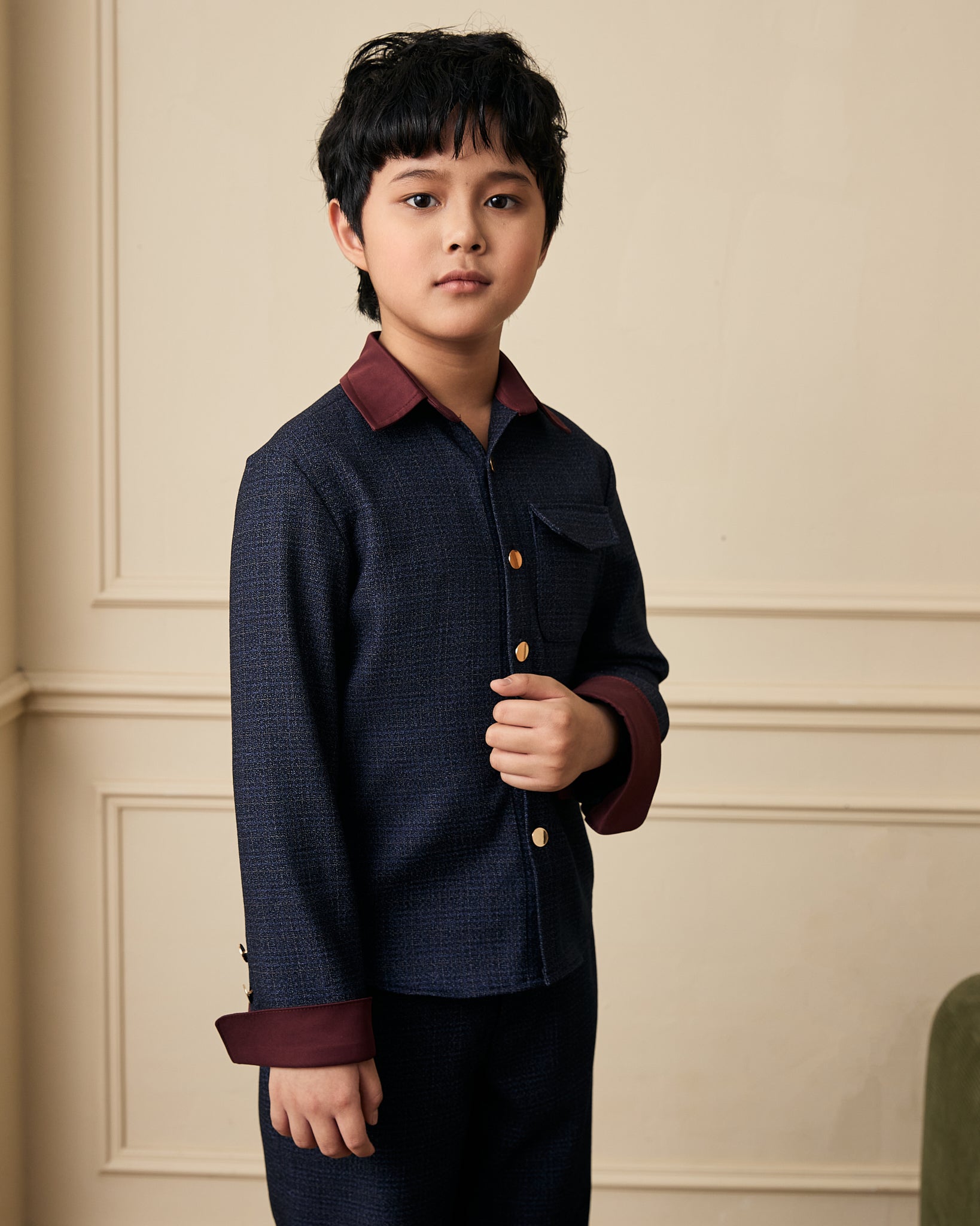 The Maison Navy Shirt