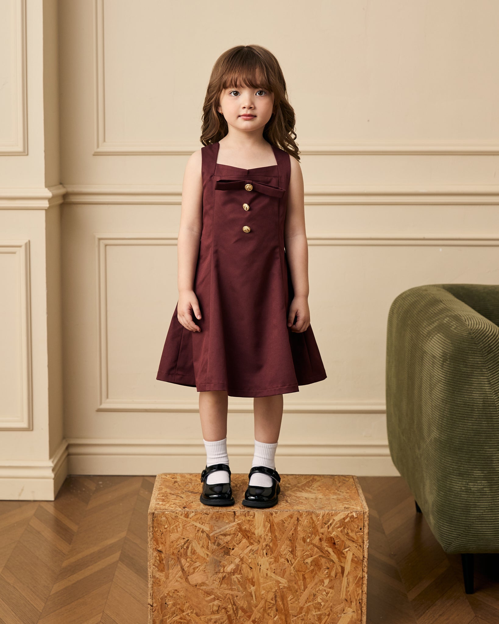 The Rosé Wine Floral Dress