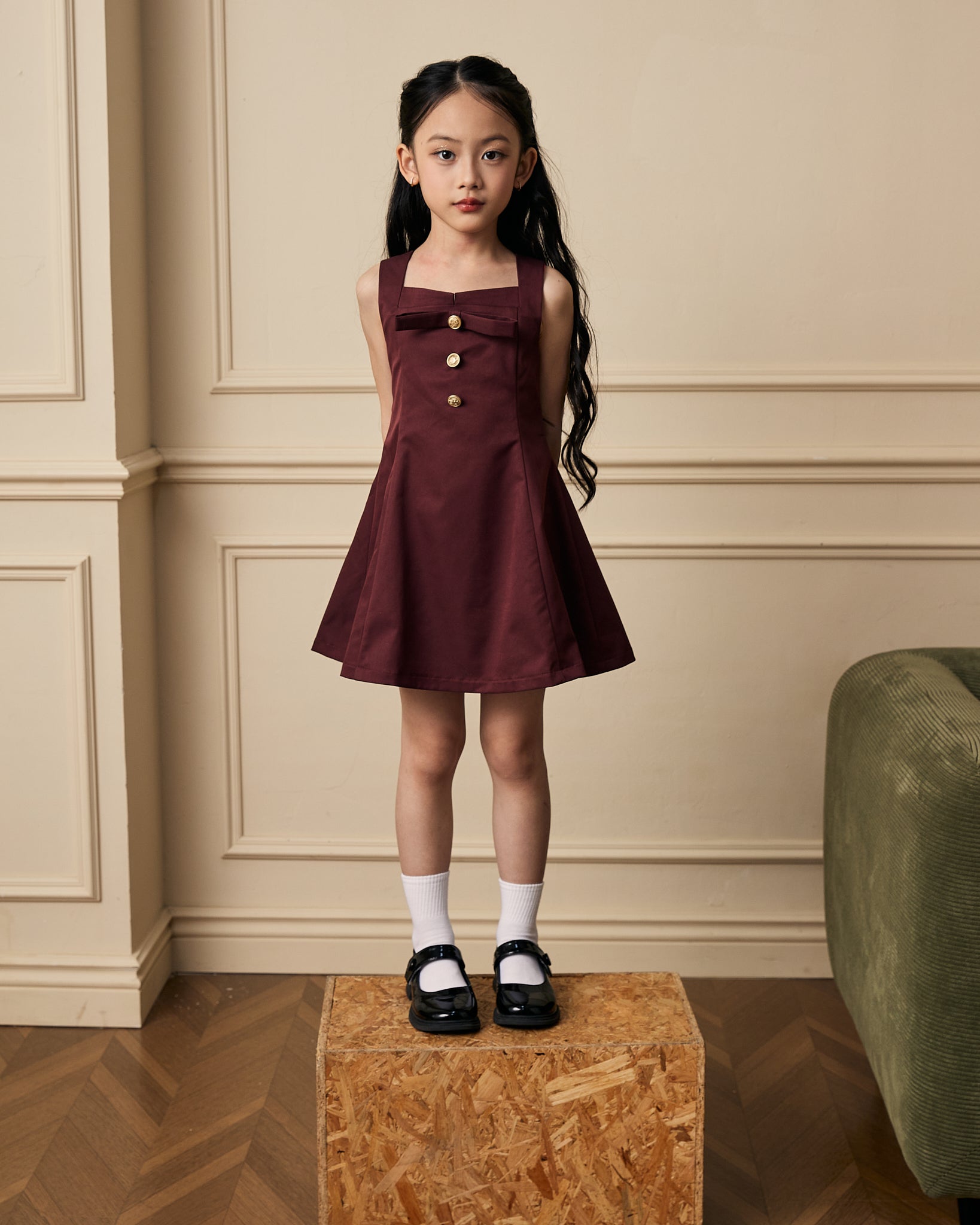 The Rosé Wine Floral Dress