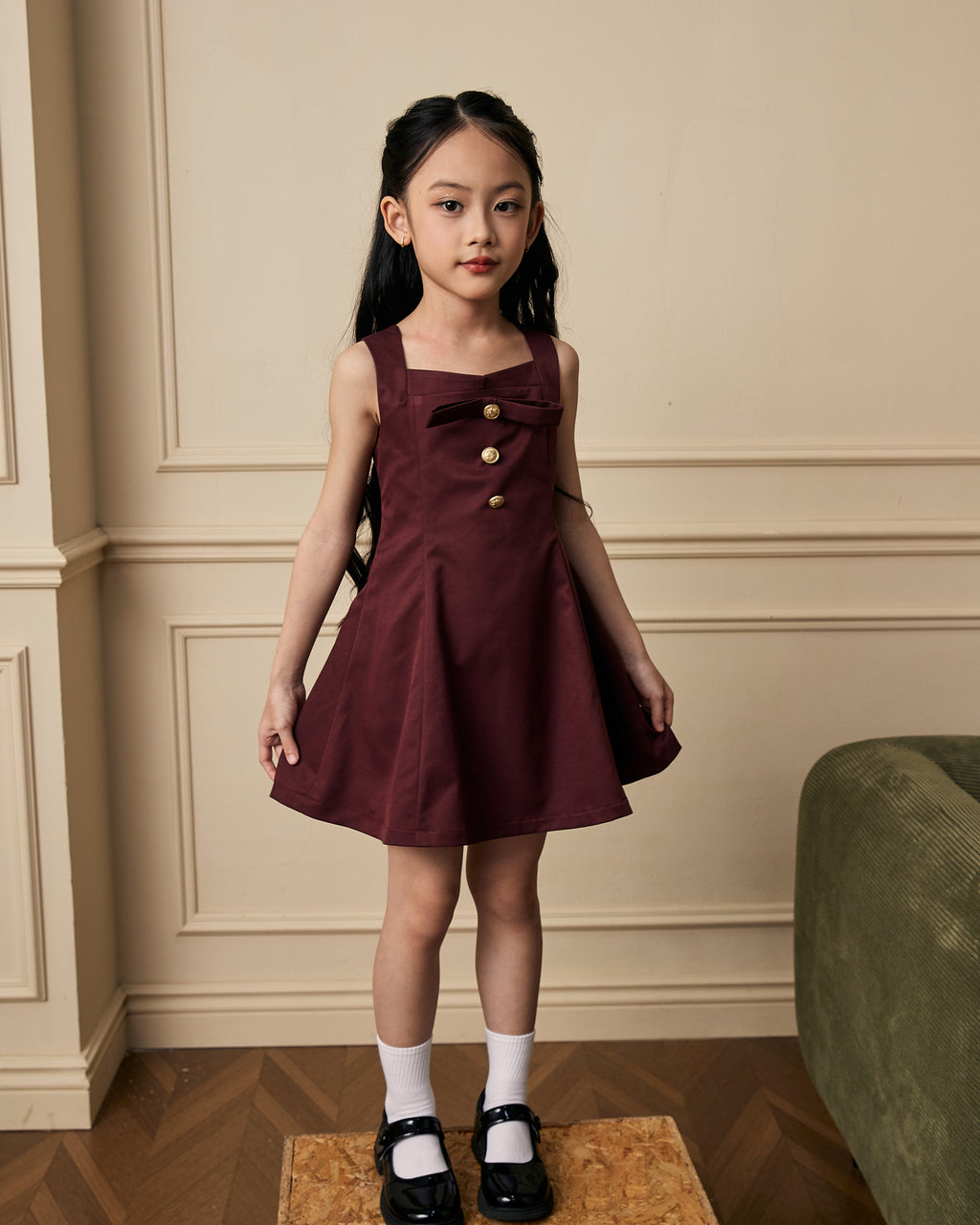 The Rosé Wine Floral Dress